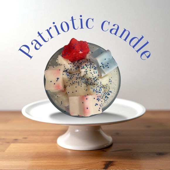 Stars and Stripes Patriotic 16oz handmade maple walnut pancake NIB - Picture 3 of 3